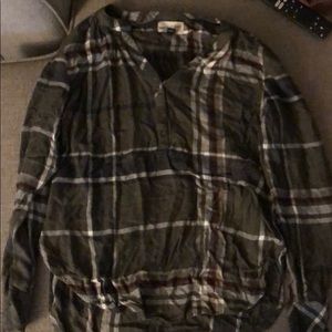 Plaid blouse